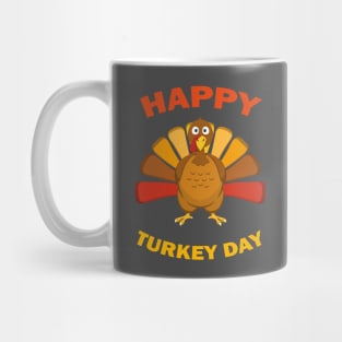 Happy Turkey Day Funny Thanksgiving Gift Mug